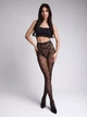 Колготки с узором "Gucci" цвет чёрный one size - изображение 1