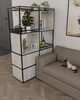 Стелаж двосторонній в стилі лофт EcoLoft Брістон DSP-1437-2 Дуб Кортона - зображення 3