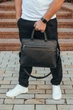 Кожаная мужская деловая сумка 38x29x8, папка портфель для работы Tiding Bag 30987 черная - изображение 3