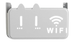 Полка органайзер для роутера настенная подставка кронштейн для Wi-Fi М Серый - изображение 1