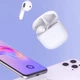 Навушники бездротові вкладиші Xiaomi MiiiW Conch True Wireless Earphone W200 White (MWTW04), Bluetooth, з мікрофоном, зарядний кейс, білий - зображення 4