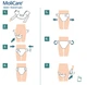 Подгузники для взрослых MoliCare Slip 6 капель extra plus XL 14шт/уп - изображение 5