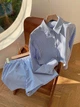 Жіночий Костюм(блуза+шорти) SHEIN 915179-1 0XL блакитний (2000005230028) - зображення 2