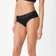Трусики-хипстеры хлопковые с круживом для женщины Esmara LYCRA® 473572 S Черный - изображение 2