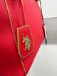 Жіноча сумка-тоут U.S. Polo Assn. червона з ремінцем - изображение 4