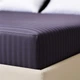Простирадло натяжне U-tek Сатин Boston Anthracite Stripe 140х200 см (BAS142) - зображення 2