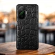 Кожаная накладка Stenk Reptile Cover для Xiaomi Poco F7 Черный (79742) - изображение 1