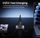 Быстрое зарядное устройство ASOMETECH GaN 100W QC4.0 PD3.0 3хTypeC+USB для iPhone, iPad, MacBook, Samsung, Xiaomi, Huawei, для ноутбуков (RCE-10001) - изображение 8