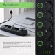 Сетевой фильтр XoKo SP-5-2-1, 2м, 5 розеток, 2 USB-A, 1 USB-C, выключатели каждой розетки Черный (XK-SP-5-2-1-BK) - изображение 9