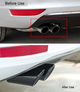 Наконечники глушителя VW Bora / Polo / Jetta 6 / Passat B7 CC / Golf 6 7 / Tiguan / Scirocco черные - изображение 6