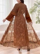 Жіночий Костюм (сукня+кардіган) SHEIN 920292-3 S коричневий (2000005248924) - зображення 2