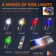 Ліхтар ручний YEMAO YM-M31-UV P50, УФ, SMD RGB, Li-Ion акумулятор, ЗП Type-C, магніт, затискач - зображення 7