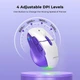 Миша MEETION 2.4 G + Bluetooth wireless gaming mouse BTM001 |800-1200-1600-2400dpi, 7keys, 35/140h, Type-C - изображение 8
