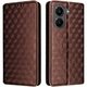 Чохол Deexe Rhombus Book для Xiaomi Poco X8 Pro - Brown - зображення 1