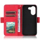 Чохол-книжка з кишеньками Deexe Wallet Stand для Xiaomi Poco X8 Pro - Red - зображення 4