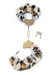 Наручники металеві в хутрі Furry Cuffs Purple, Леопардовий, one size - зображення 2