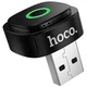 Автомобільний бездротовий адаптер Hoco DUP10 USB LED Apple CarPlay для iOS iPhone Чорний - изображение 3