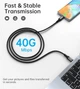 Кабель Choetech USB-C 4 G3 240W 8K 2 м (XCC-1042) - изображение 7