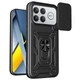 Чохол Fiji Camera Defence для Poco F8 Ultra бампер із захистом камери та підставкою Black - зображення 1
