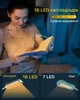 Лампа акумуляторна Glocusent A20 16 LED Гнучка металева Clip ніжка з прищіпкою для читання книг з таймером Purple (2122466) - изображение 9