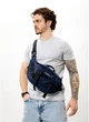 Велика чоловіча поясна сумка бананка Sambag DynamicDart синя(SB_FE1D84ACAD50) - зображення 1
