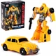Робот трансформер Bumblebee Жук зі зброєю, 17 см, іграшка Transformer машина робот для дітей - зображення 4