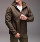 Куртка вітрівка чоловіча водонепроникна на флісі Soft Shell 2XL хакі 3749758s5 - изображение 8