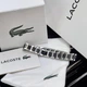 Мужской браслет LACOSTE нержавеющая сталь универсальный Серый (LUX1407) - изображение 3