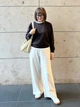 Спортивные штаны женские Uniqlo 996955793 L Молочные (1159858367) - изображение 7