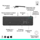 Клавиатура и мышь Logitech проводные USB-C серые. (683904) - изображение 3