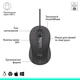 Клавиатура и мышь Logitech проводные USB-C серые. (683904) - изображение 8