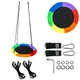 Дитяча гойдалка-гніздо садова кругла гойдалка NetBud 100 см до 150 кг - зображення 7