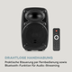 Мобильная акустическая система Auna Streetstar 2.0 12" с Bluetooth, USB, SD и караоке, второе поколение - изображение 4