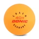 Набор мячей для настольного тенниса Donic Coach 5863 12 мячей в комплекте Orange - изображение 3