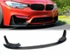 BMW 3 Series F30 (2013–2019) Передня губа DPT M3 look чорний глянець - зображення 1