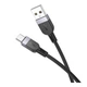 Кабель для зарядки и передачи данных USB Hoco X109 Silicone USB to Type-C 3A 3m Black - изображение 3