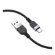 Кабель для зарядки и передачи данных USB Hoco X109 Silicone USB to Type-C 3A 3m Black - изображение 4
