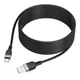 Кабель для зарядки и передачи данных USB Hoco X109 Silicone USB to Type-C 3A 3m Black - изображение 6