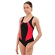 Подростковый слитный купальник для плавания SP-Sport 8269 рост 140-145см 10 лет Black-Fuchsia - изображение 2