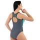 Женский слитный купальник SP-Sport 7968 размер S (42-44) Grey-Mint - изображение 2