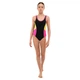 Подростковый слитный купальник для плавания SP-Sport 8263 рост 135-140см 8 лет Black-Pink-Yellow - изображение 5