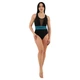 Женский слитный купальник SP-Sport 7679 размер XS (40-42) Black-Blue - изображение 4