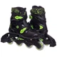 Роликовые коньки раздвижные с комплектом защиты Zelart 2920-2 размер 31-34 Black-Green - изображение 2