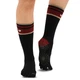Носки для йоги с закрытыми пальцами гольфы Bloom Yoga Socks 7150 размер 36-41 Black-Burgundy - изображение 1