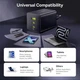 Сетевое зарядное устройство 100 Вт Baseus EnerFill FE11 GaN три порта 2 x USB-C + 1 x USB-A быстрая зарядка PD 3.0+QC 4.0 (P10182102123-00) Black - изображение 4