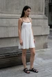 Жіноча сукня стаф біла з чорними деталями коктейльна Staff kr white black S (387456) - зображення 3