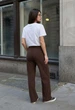 Штаны Спортивные Женские Стаф Кофейные Удобные Для Тренировок Staff Afi Brown XS (387459) - изображение 2