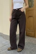 Джинси Жіночі Стаф Темно-коричневі Широкі Джинсові Штани Staff 46 Dark Brown Wide Leg 40 (387531) - зображення 4