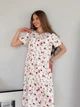 Літня сукня зі штапелю в квіточку біла Merlini Казерта 700001888 розмір 2XL/3XL - зображення 4