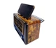 Радиоприемник портативный Golon RX 8080 радио на аккумуляторе с солнечной панелью Brown - изображение 3